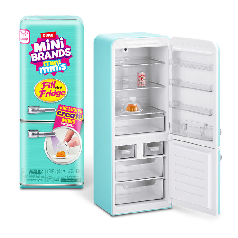 Zuru Mini Brands Fill The Fridge Surprise Playset Capsule for Ages 8+, Assorted Figures