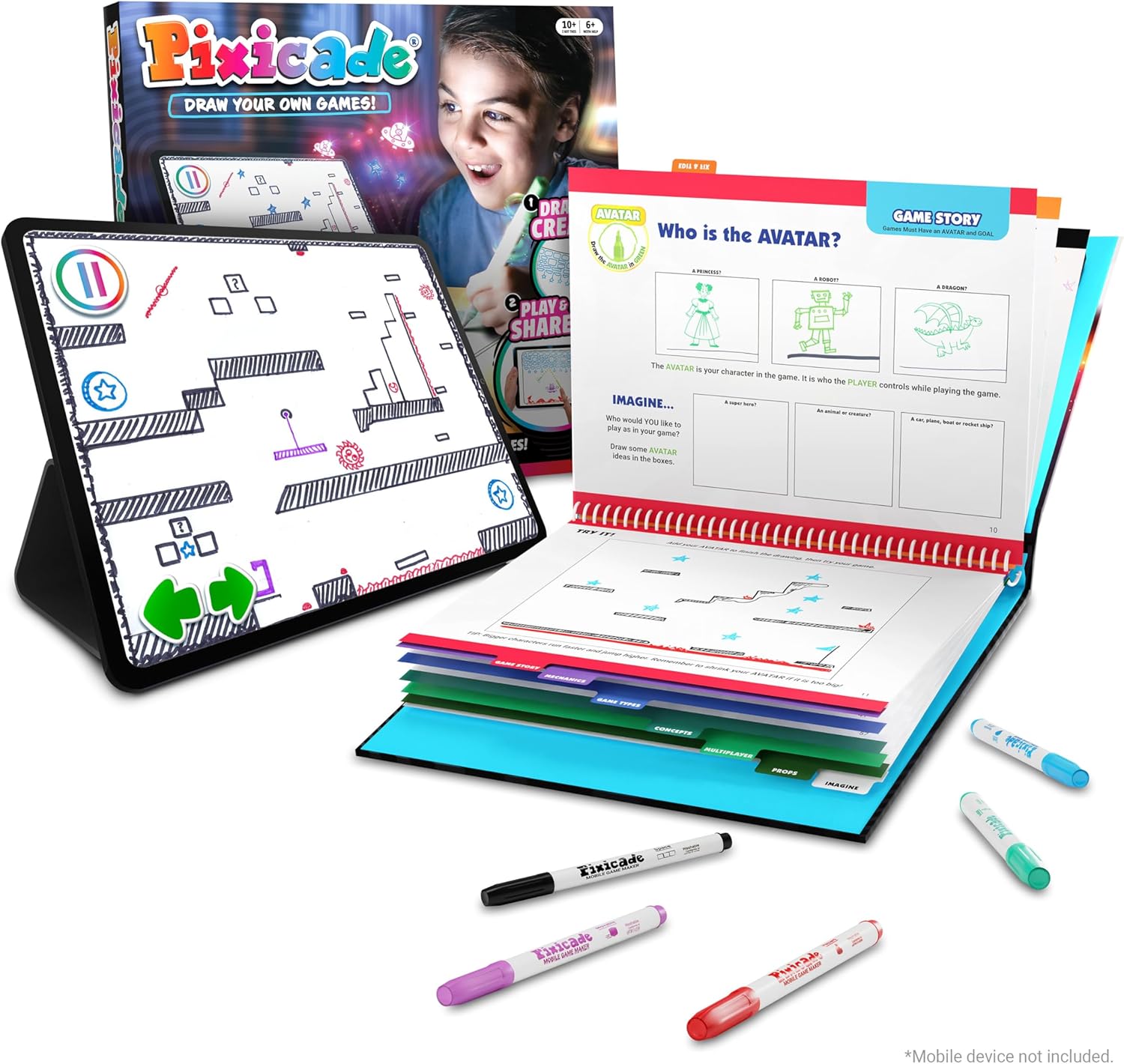 Abacus Brands Pixicade! Turn Drawings Into Playable Video Games!