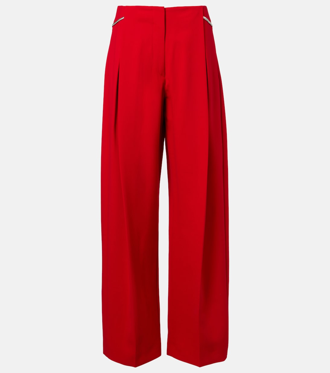 High-rise wide-leg pants