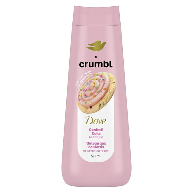 Dove Crumbl Moisturizing Body Wash Confetti Cake, 591 ml | Limited Edition