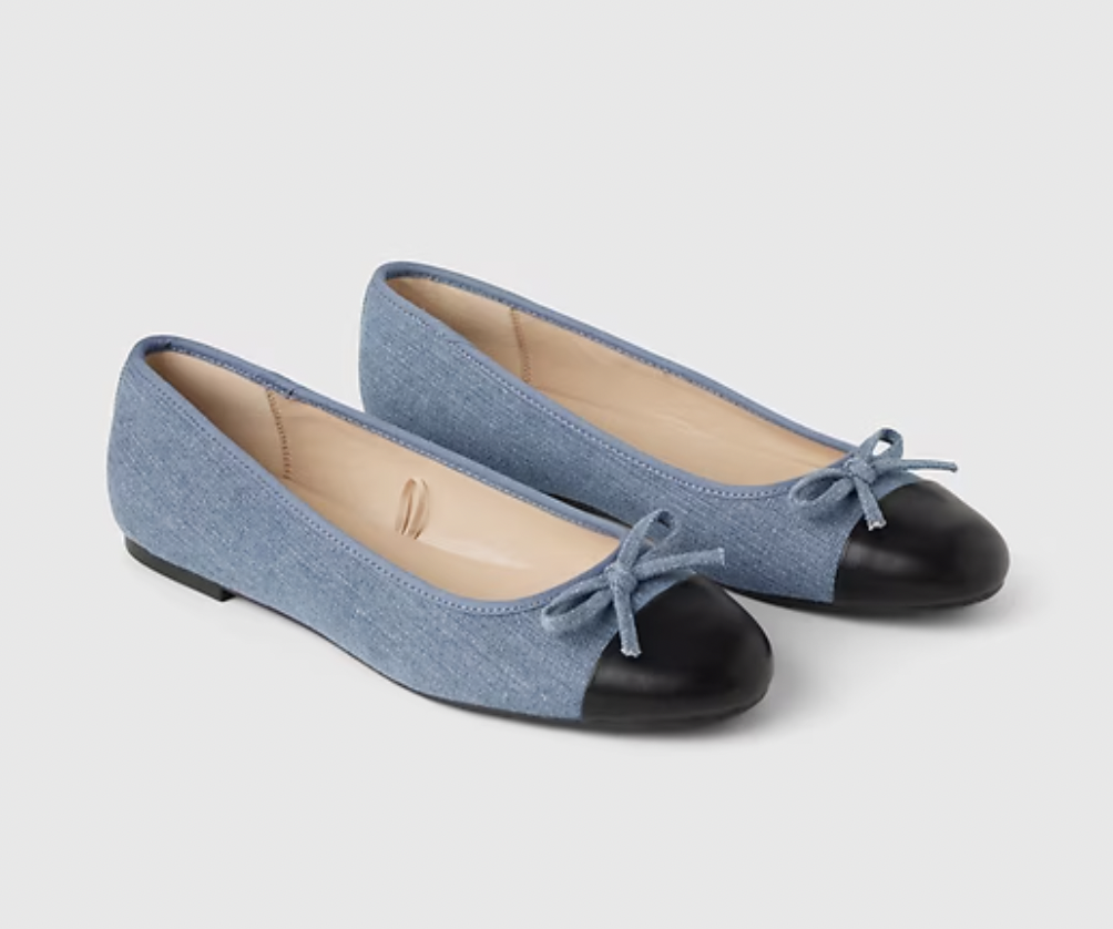 Denim Ballet Flats