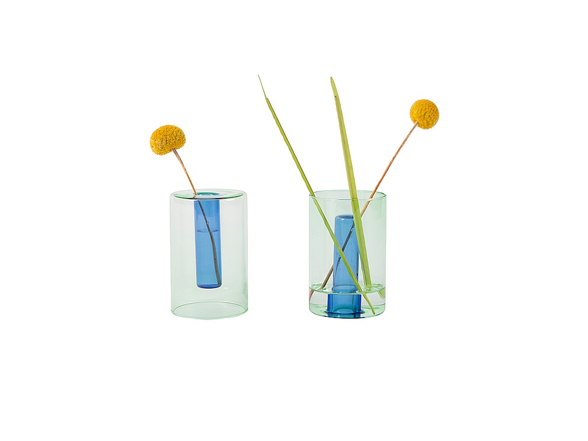 Small Reversible Glass Vase