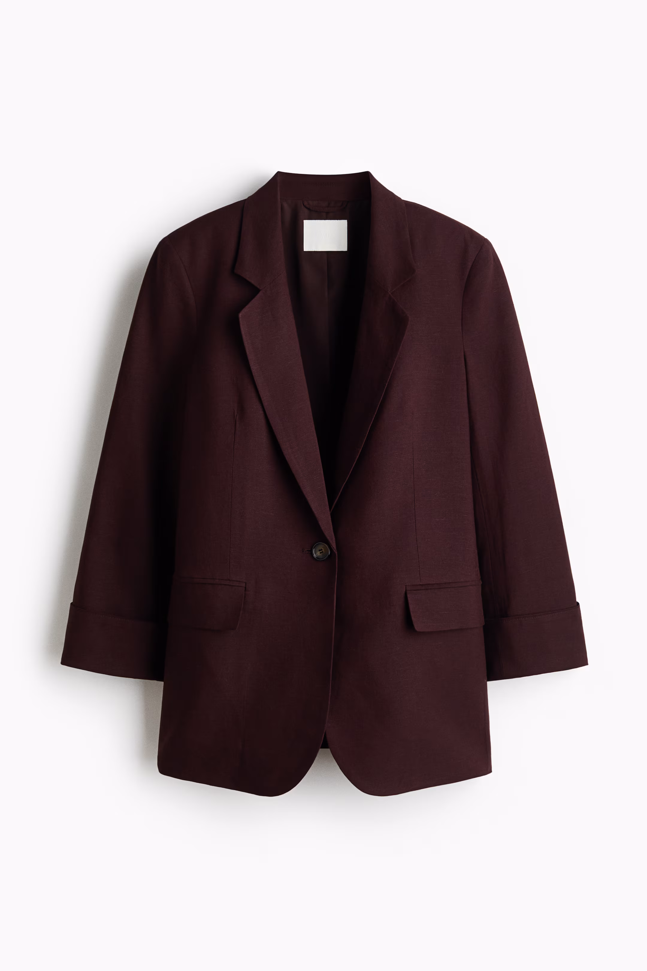 Linen-Blend Blazer