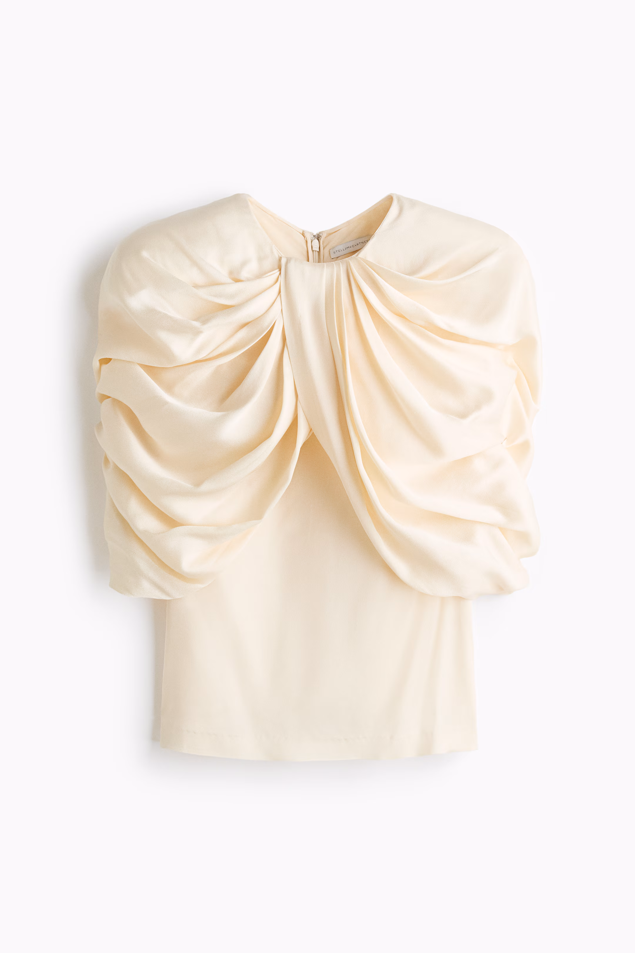 Draped Satin Top