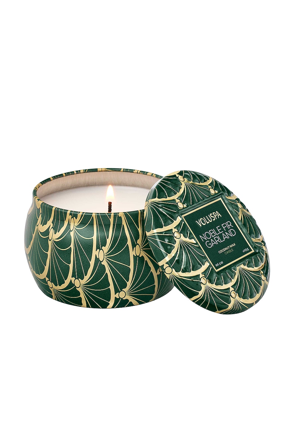 Noble Fir Garland Mini Tin Candle