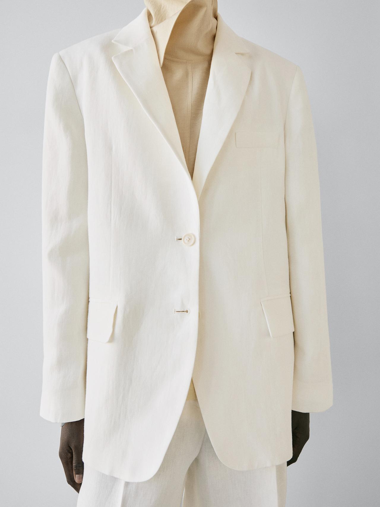 Linen suit blazer