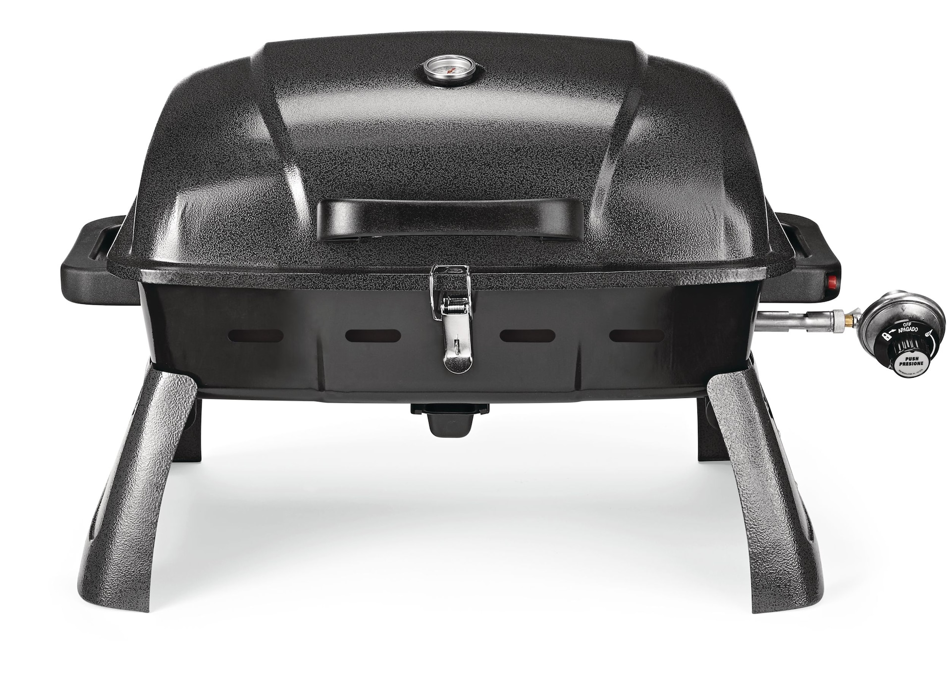 Master Chef - Barbecue portatif de table au propane à pieds pliables , 1 brûleur