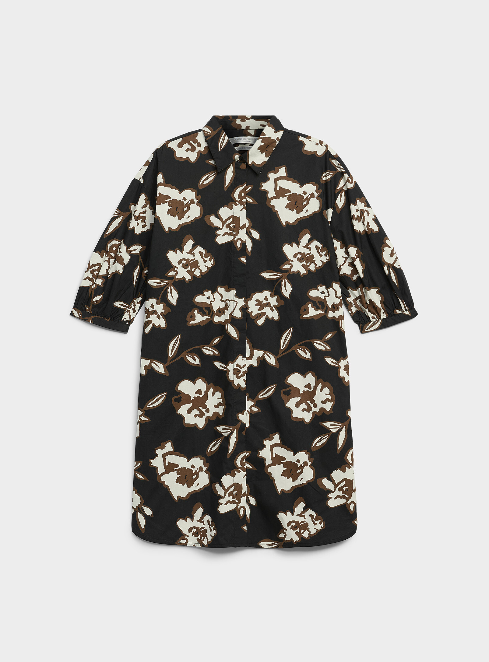 Flower bouquet shirtdress