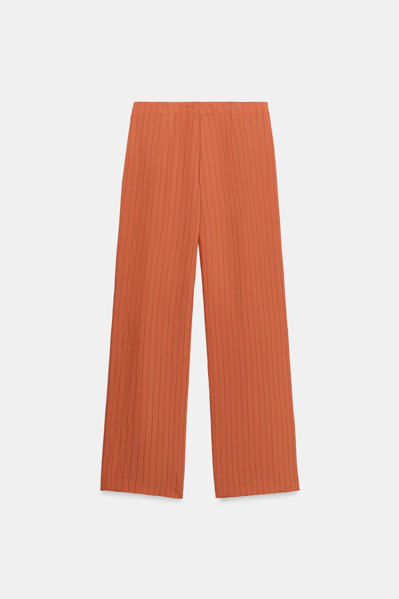 STRIPED STRAIGHT LEG PANTS
