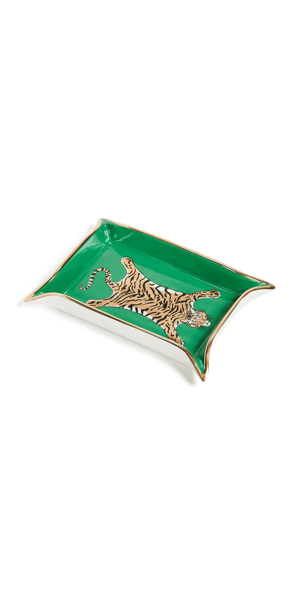 Jonathan Adler Tiger Valet Tray Green One Size