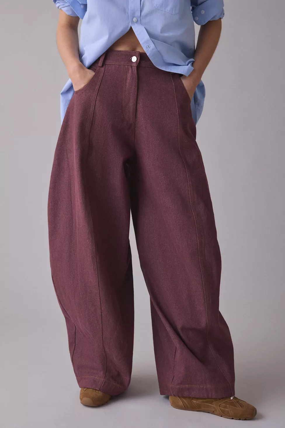 Ghospell Minka Brown Balloon Jean