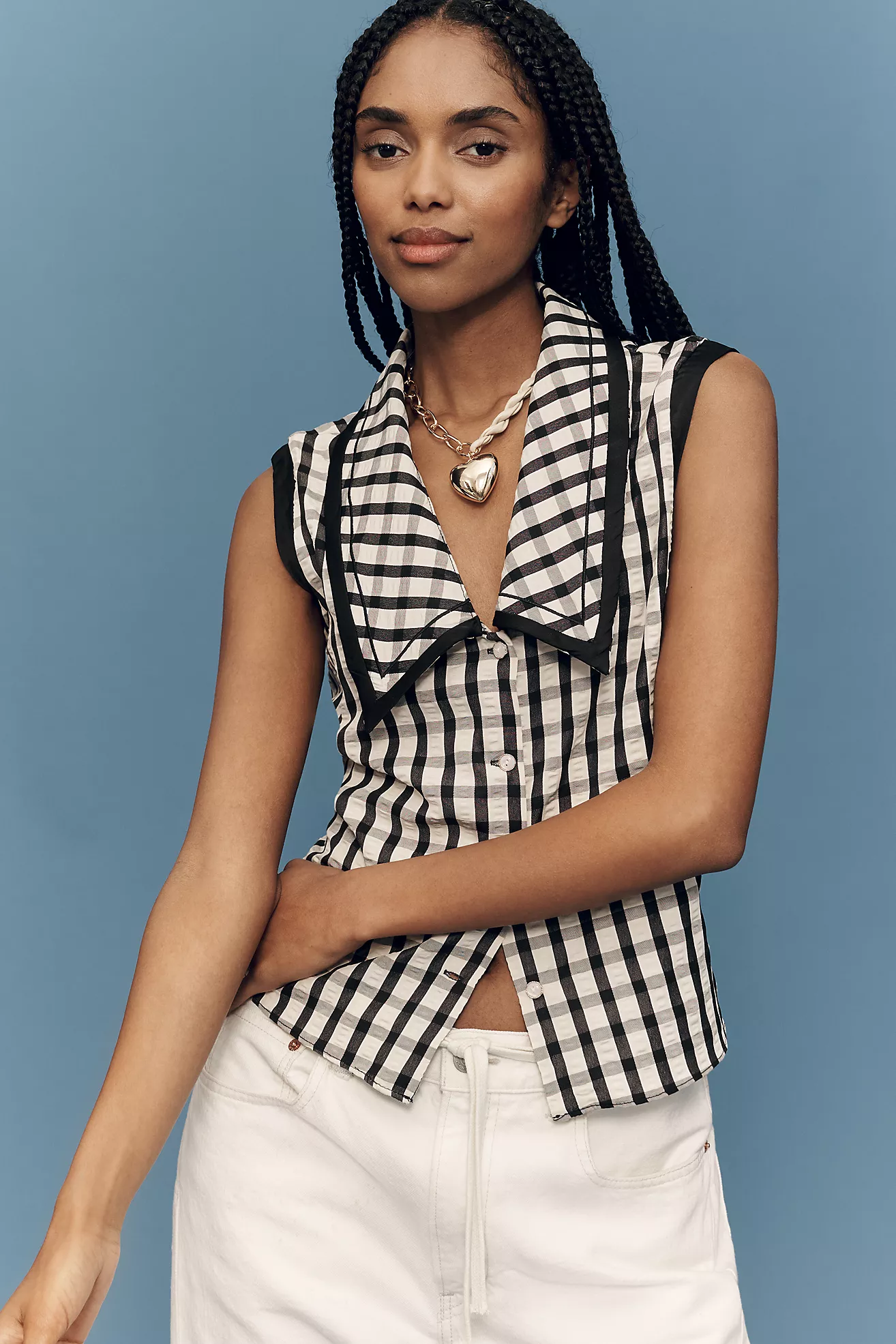 Bishop + Young Essex Sleeveless Collared Top