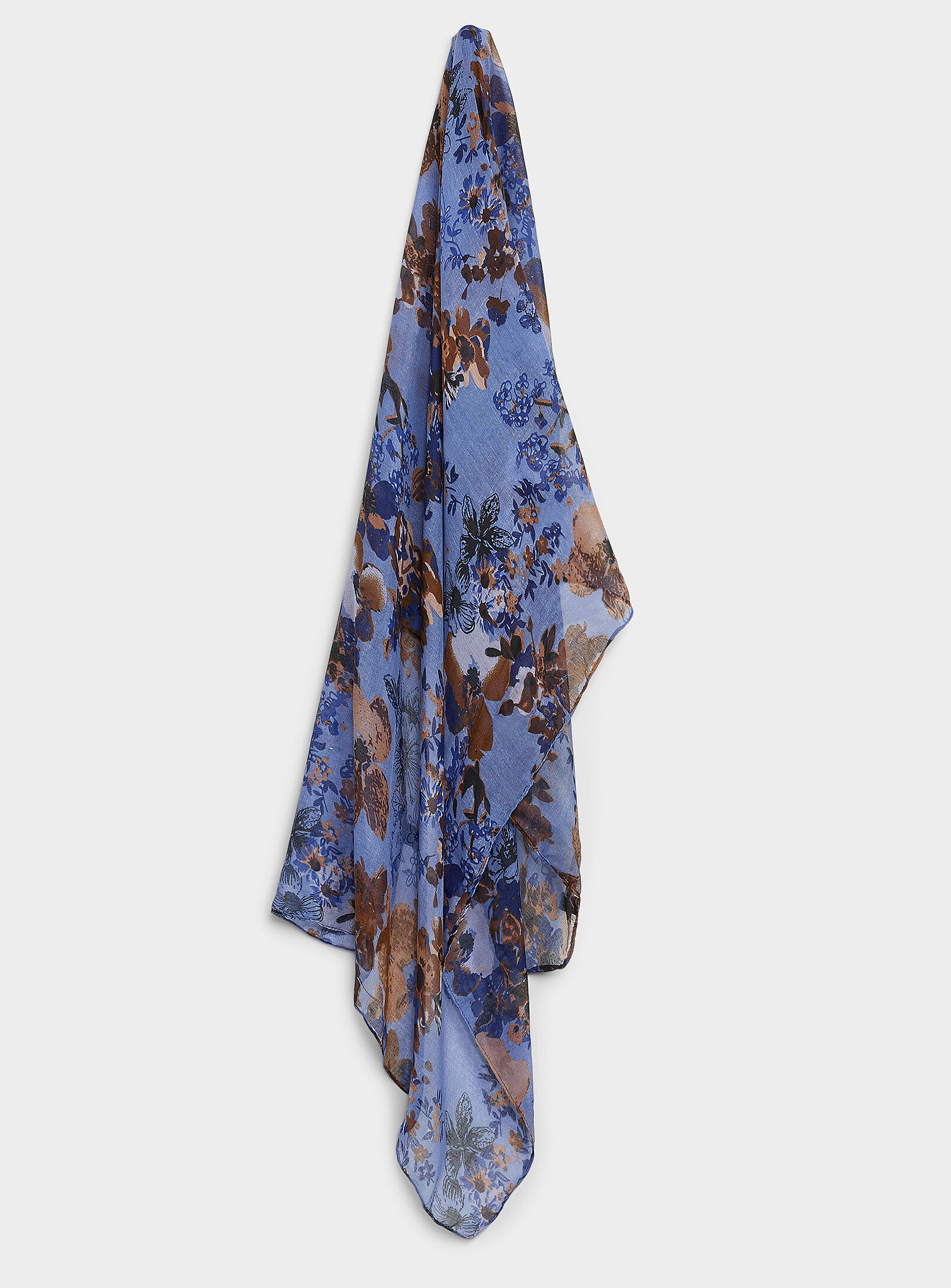 Fall floral lightweight scarf
