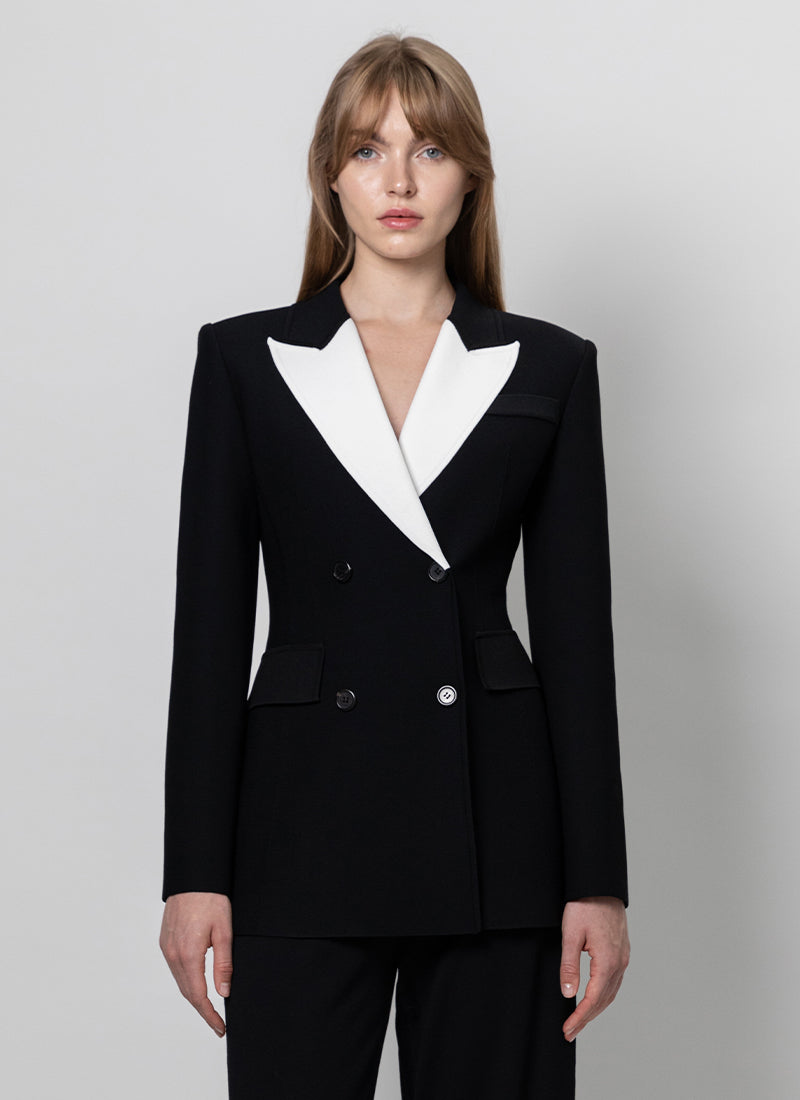 Tuxedo Double-Breasted Blazer