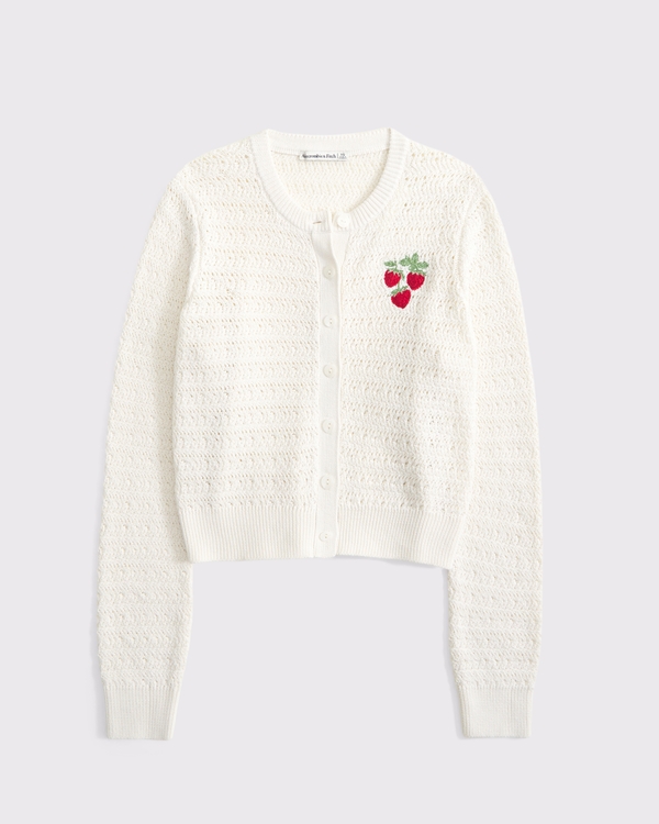 Shrunken Crew Cardigan