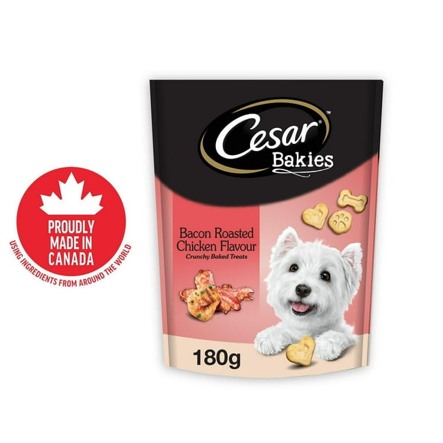 CESAR BAKIES Dog Treats, Small Adult Dogs, Bacon Roasted Chicken, 180 - 550g