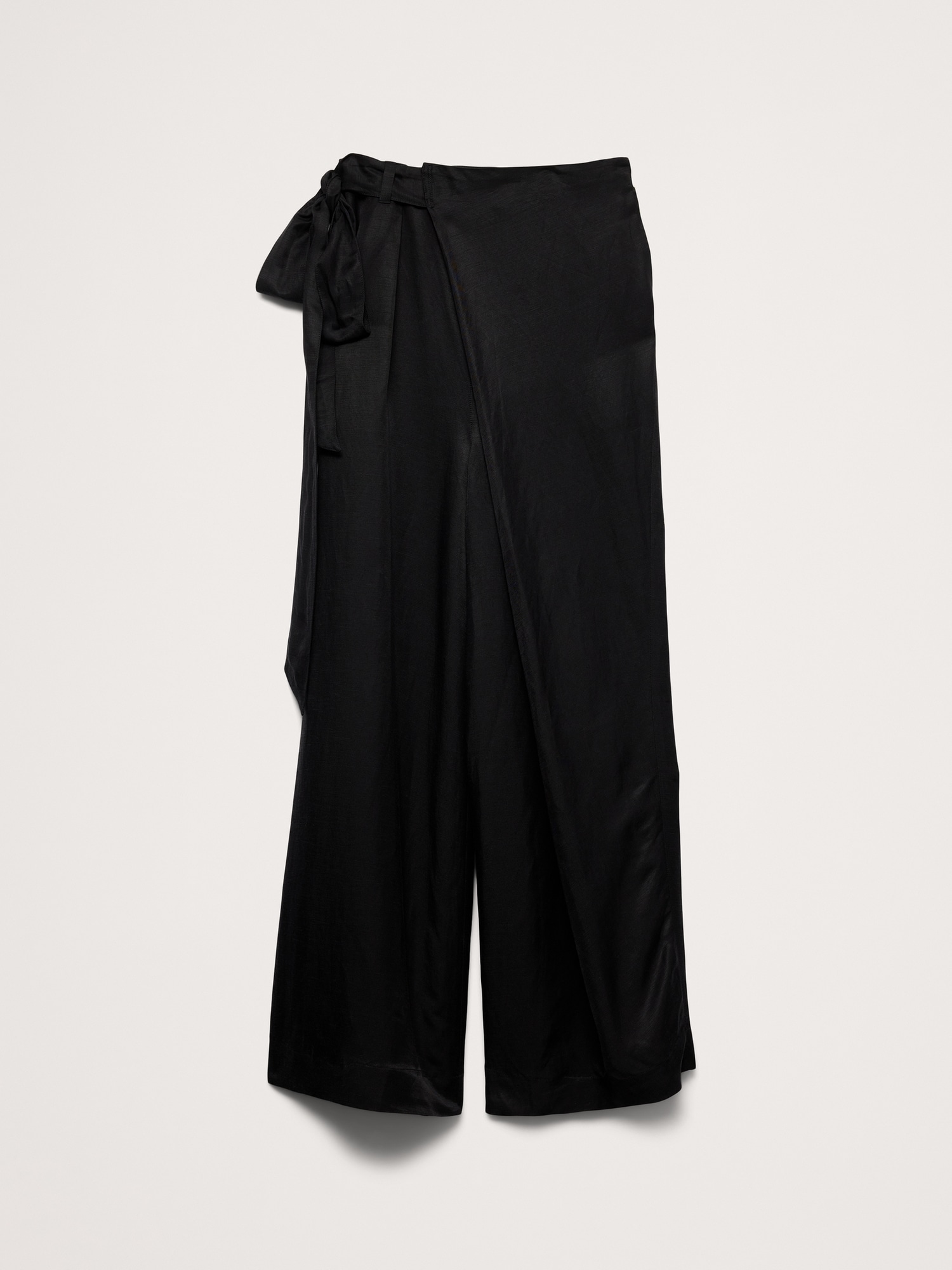Viscose-Linen Palazzo Pant