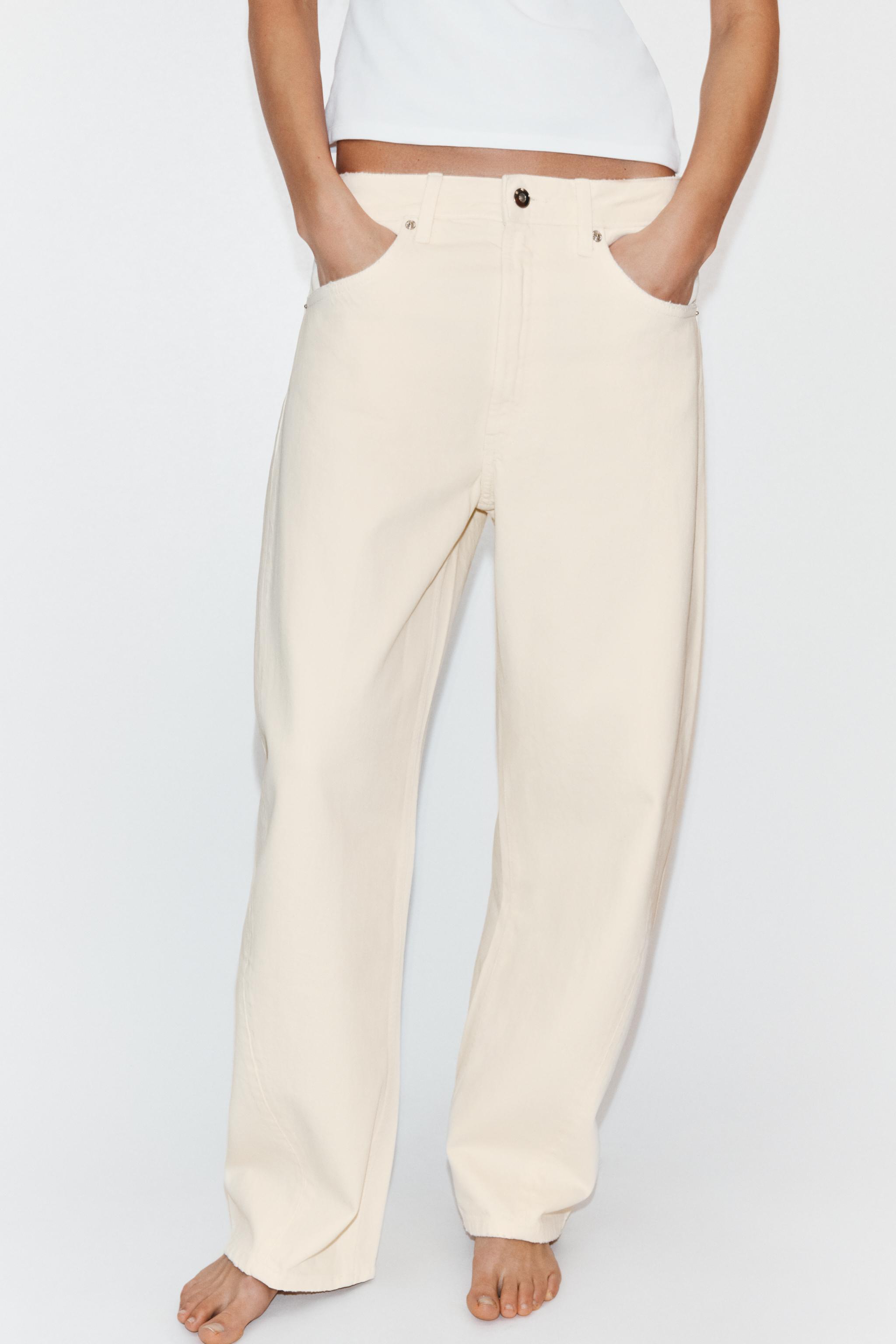 TRF MID-RISE BAGGY BALLOON JEANS