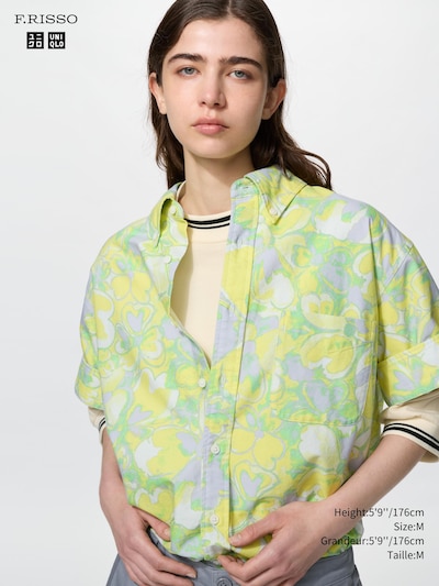 Unisex Oxford Oversized Shirt Short Sleeve
