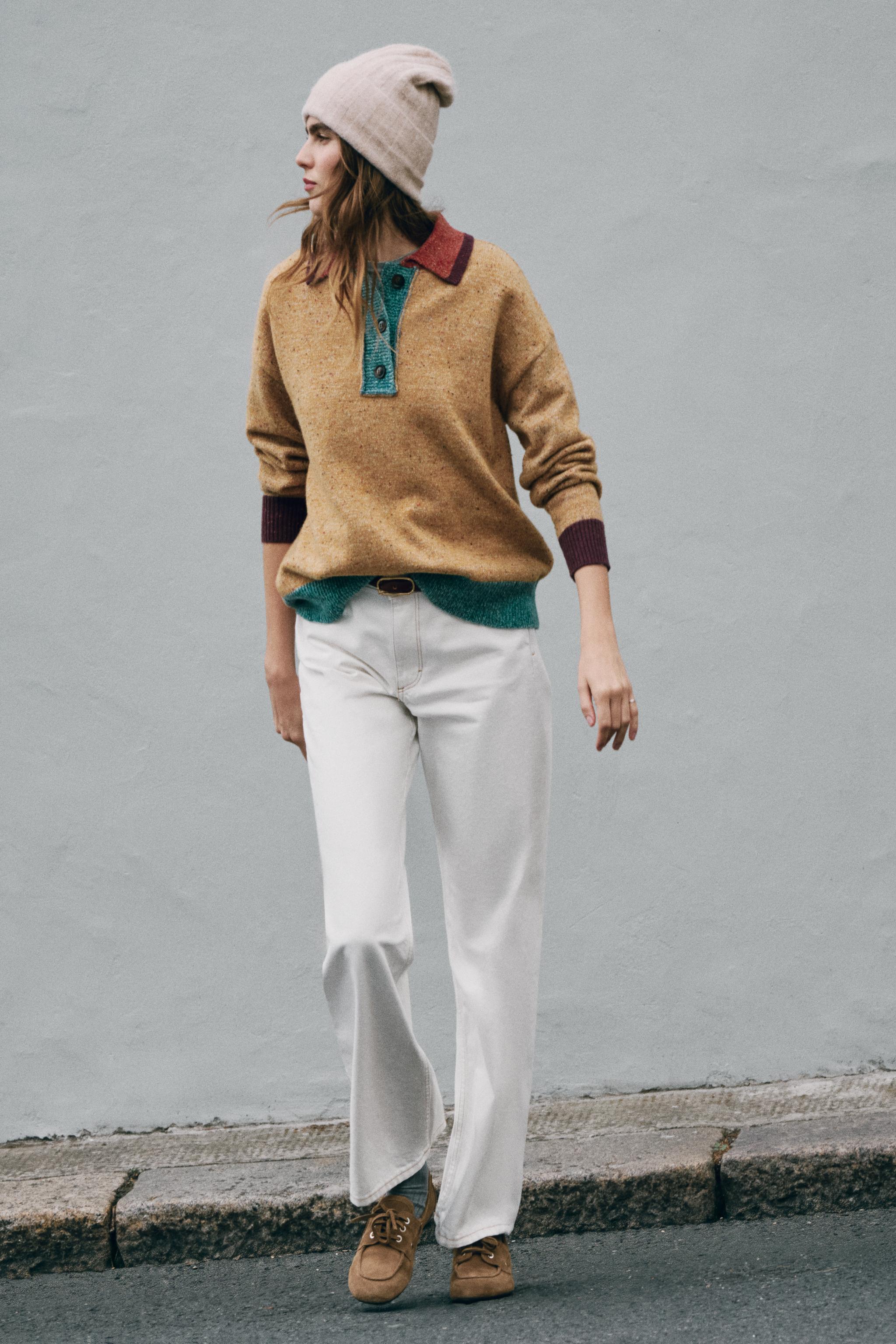 WOOL KNIT POLO