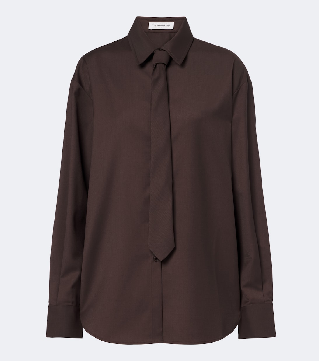 The Frankie Shop Peri tie-neck shirt