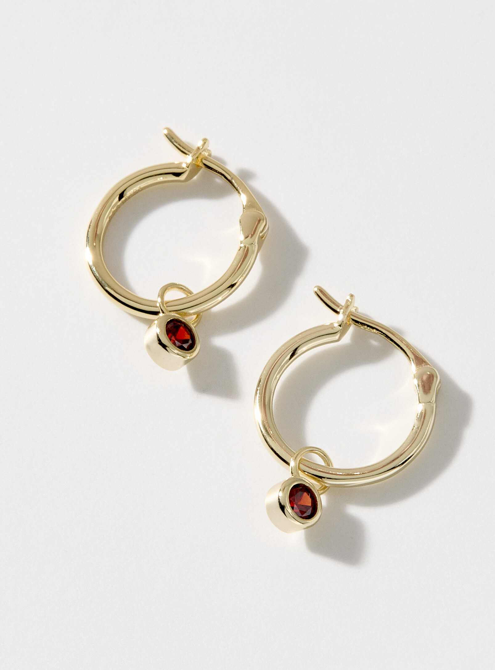 Small birthstone earrings