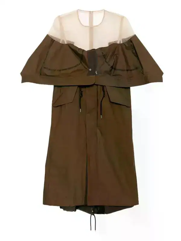 Sacai panelled dress