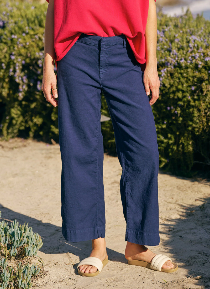 Wexford Wide-Leg Linen Pant