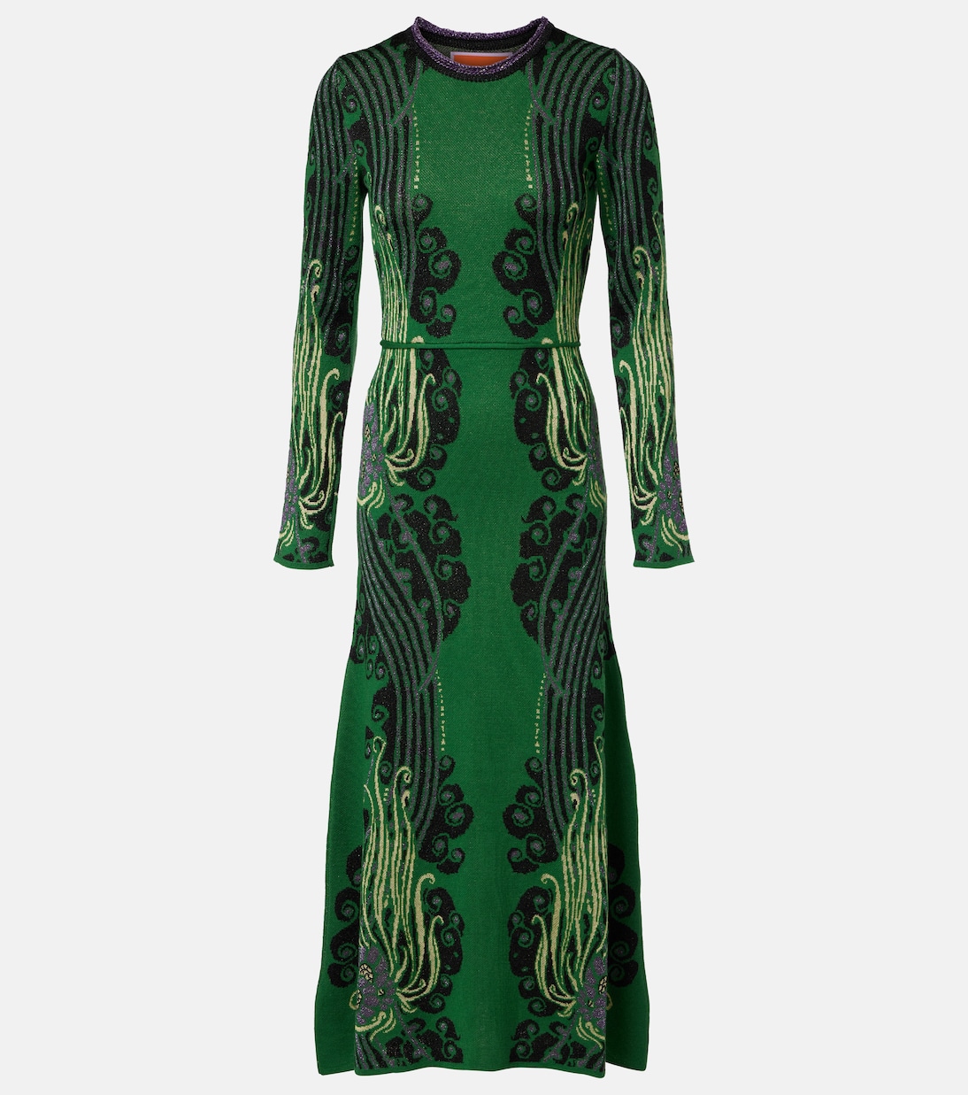 Bee jacquard midi dress