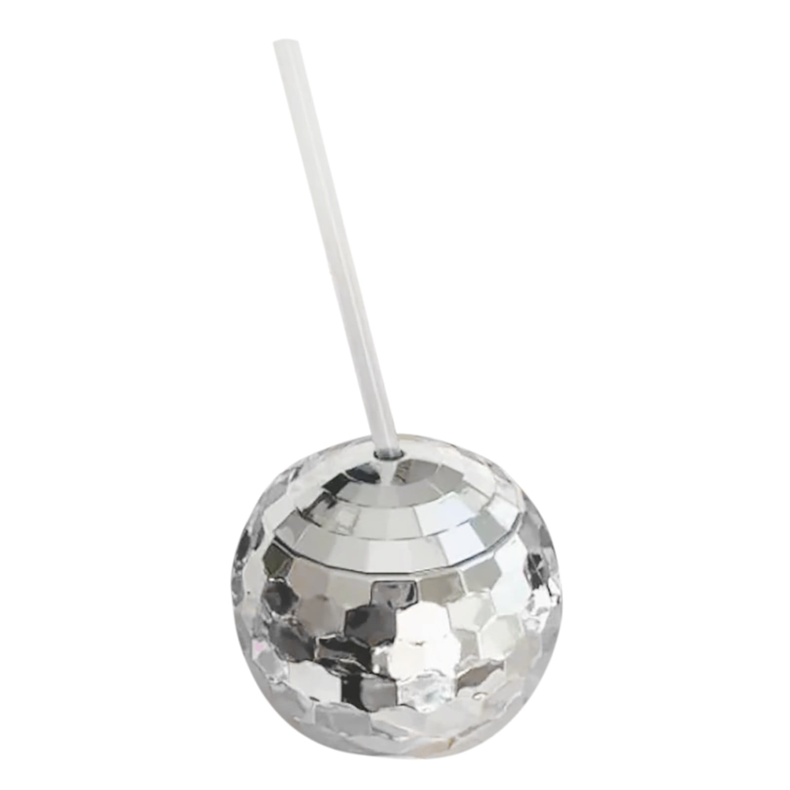 1x Disco Ball Cup with Straw Party Tumbler One Size Multicolor A (Multicolor)