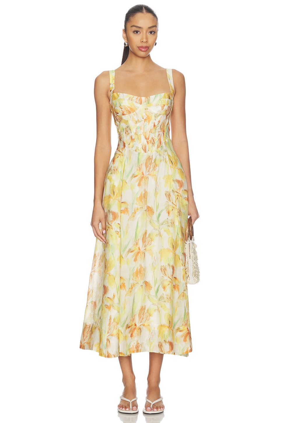 Adaline Printed Midi Dress