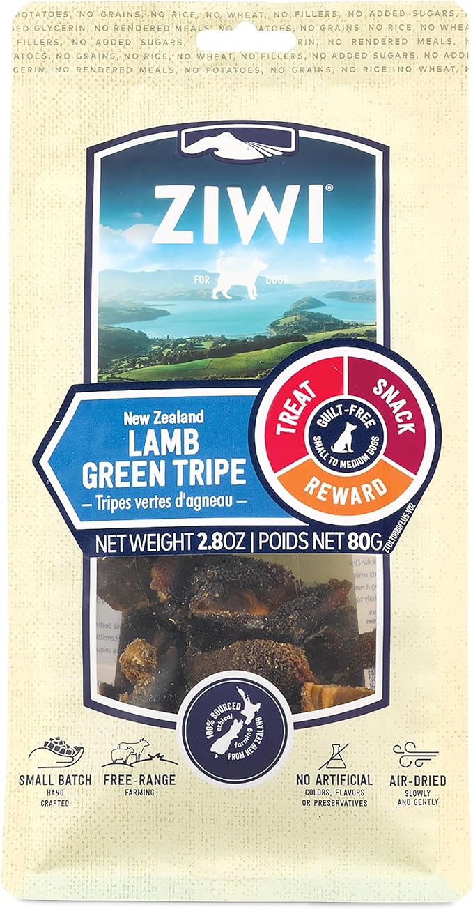 ZIWI Dog Chews and Treats – Lamb Green Tripe