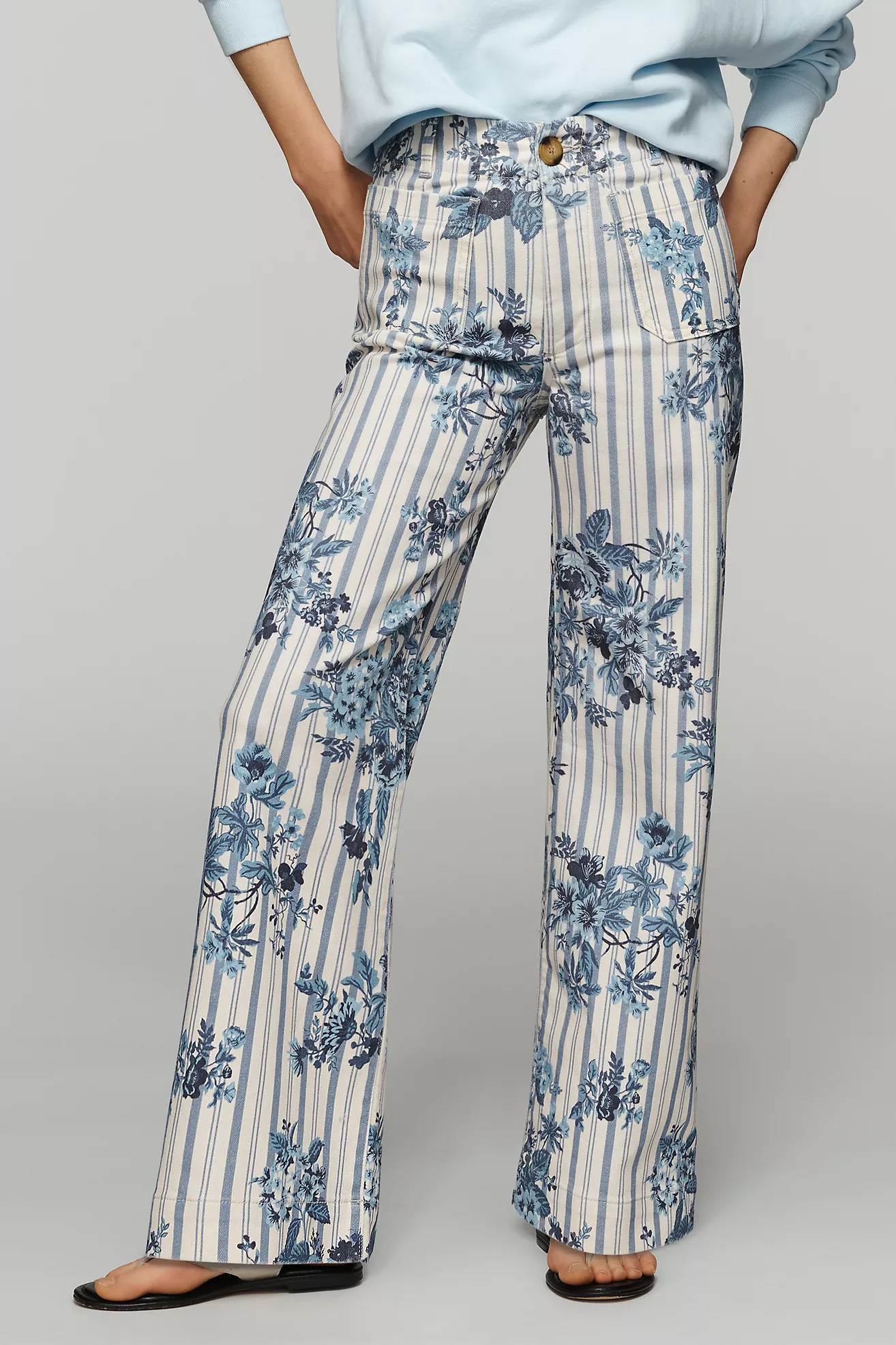 The Colette High-Rise Wide-Leg Jeans by Maeve