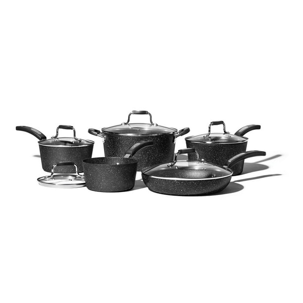 Starfrit THE ROCK Classic10pc Set, Non-stick Rock.Tec