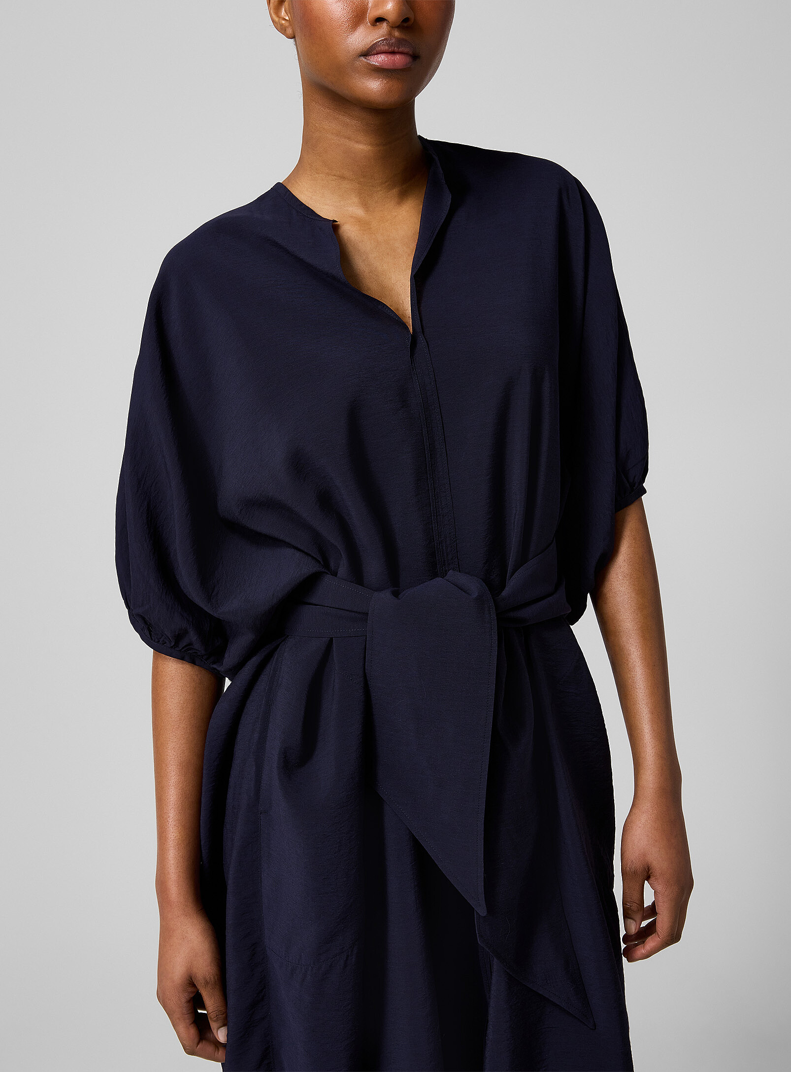 Alger loose dark purple dress