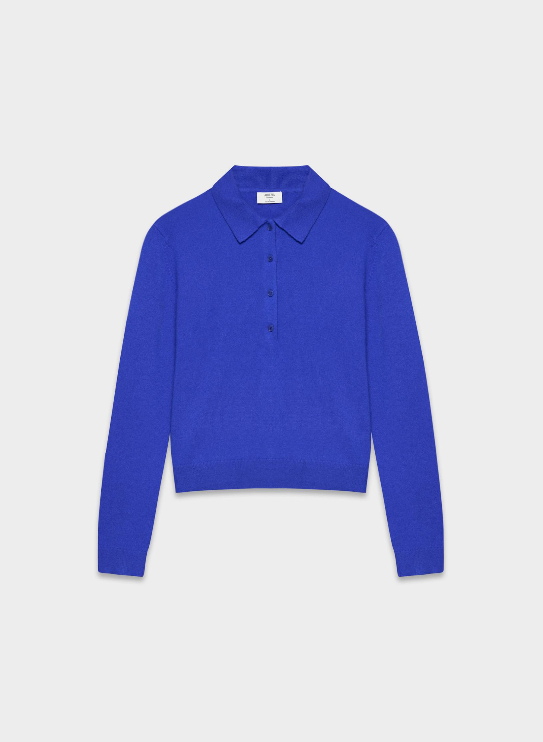 Bare Cashmere Provenance Polo Sweater
