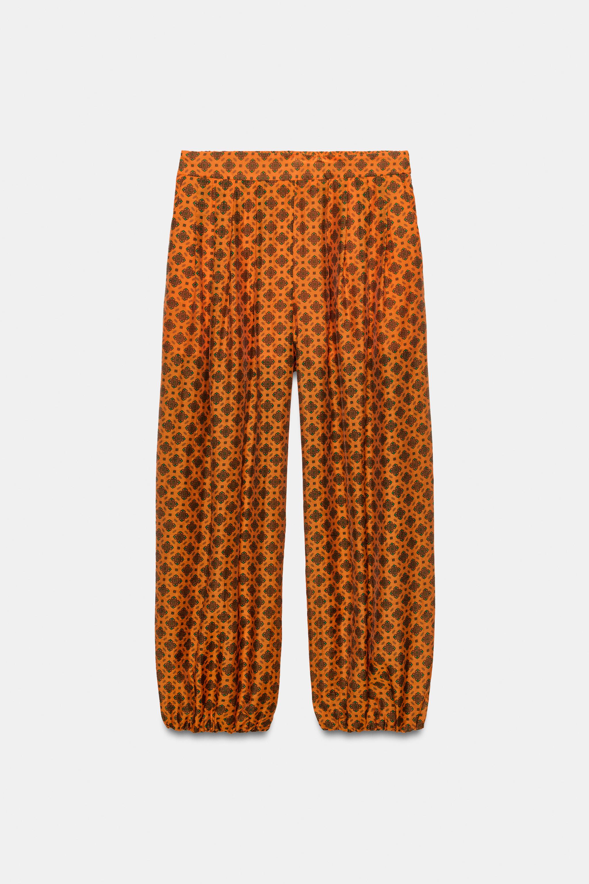 PRINTED PUFF PANTS