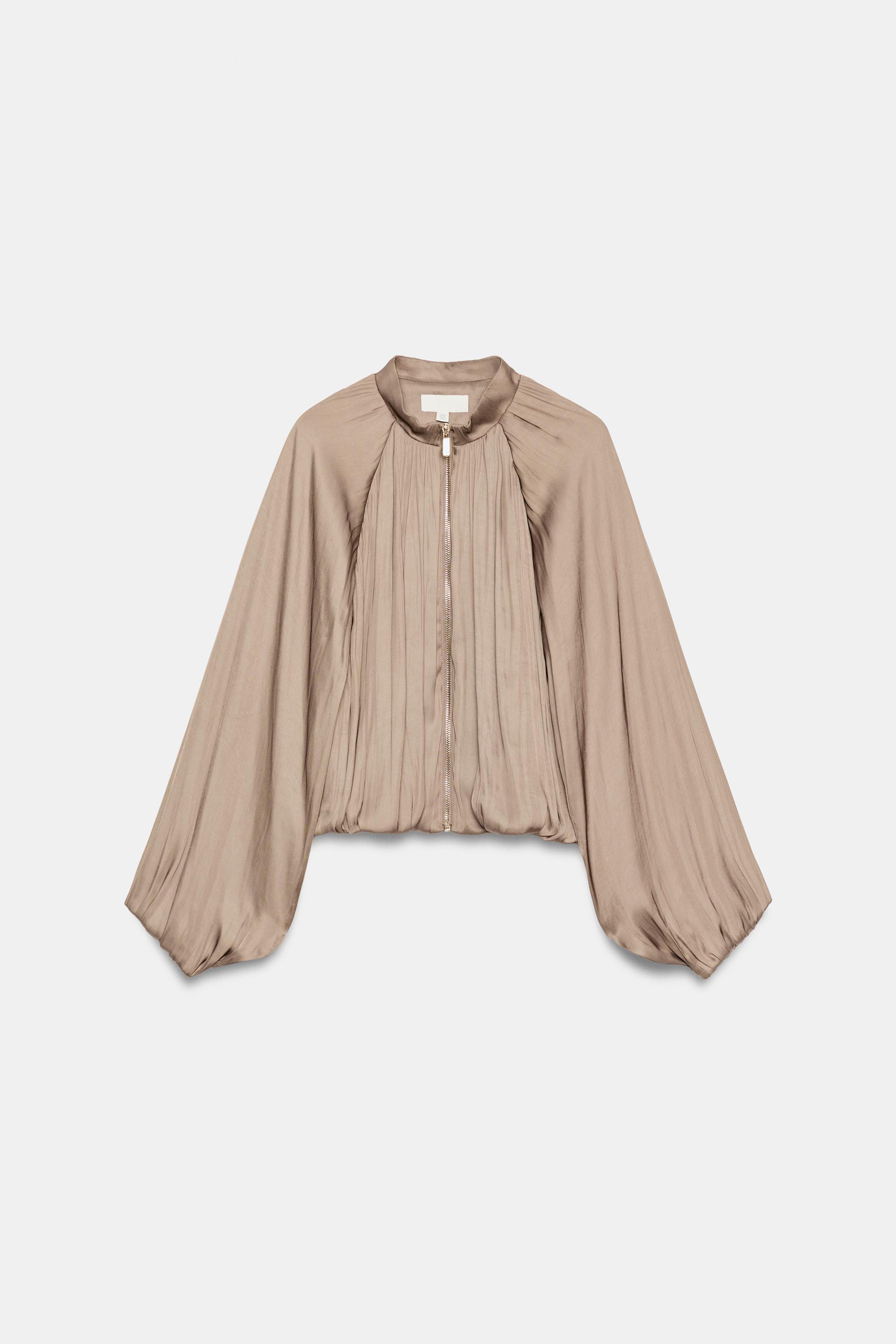 SATIN BOMBER JACKET