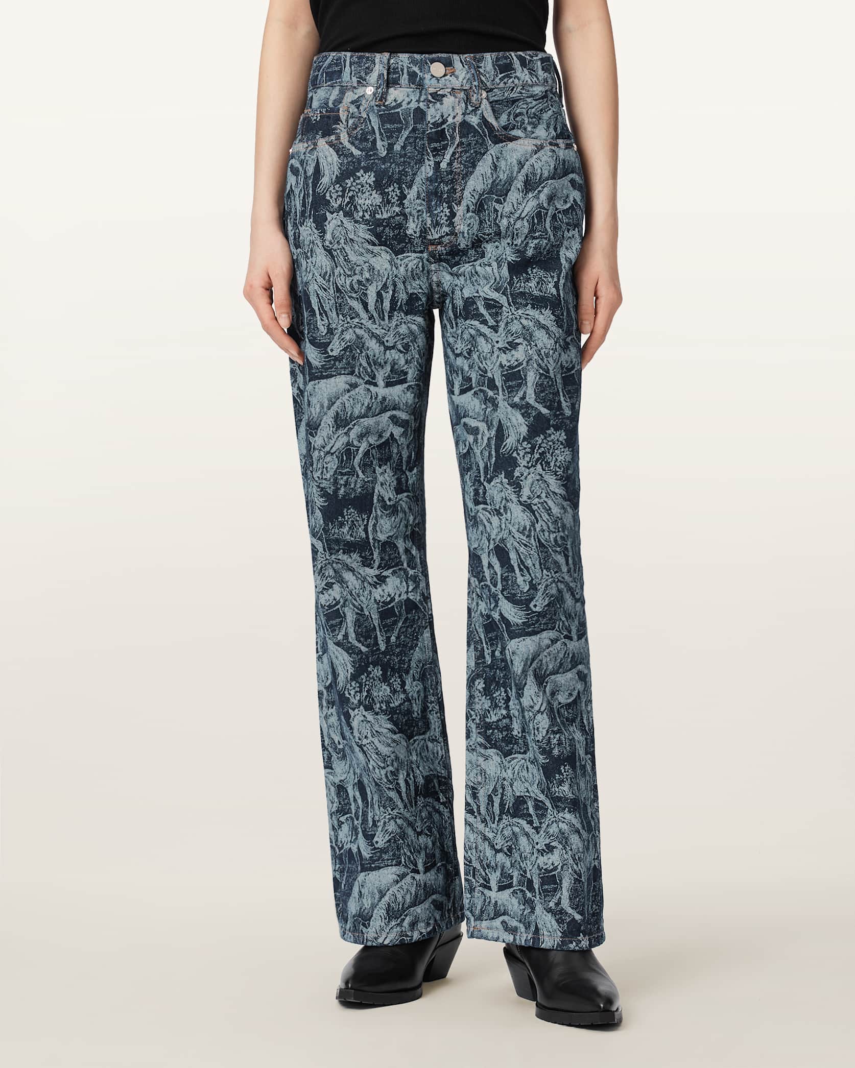 Blake Horse Jacquard Denim Jeans