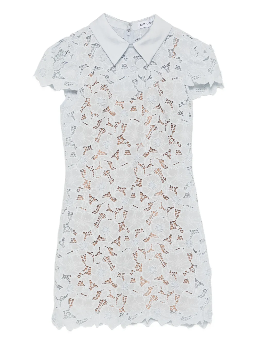 Floral lace mini dress