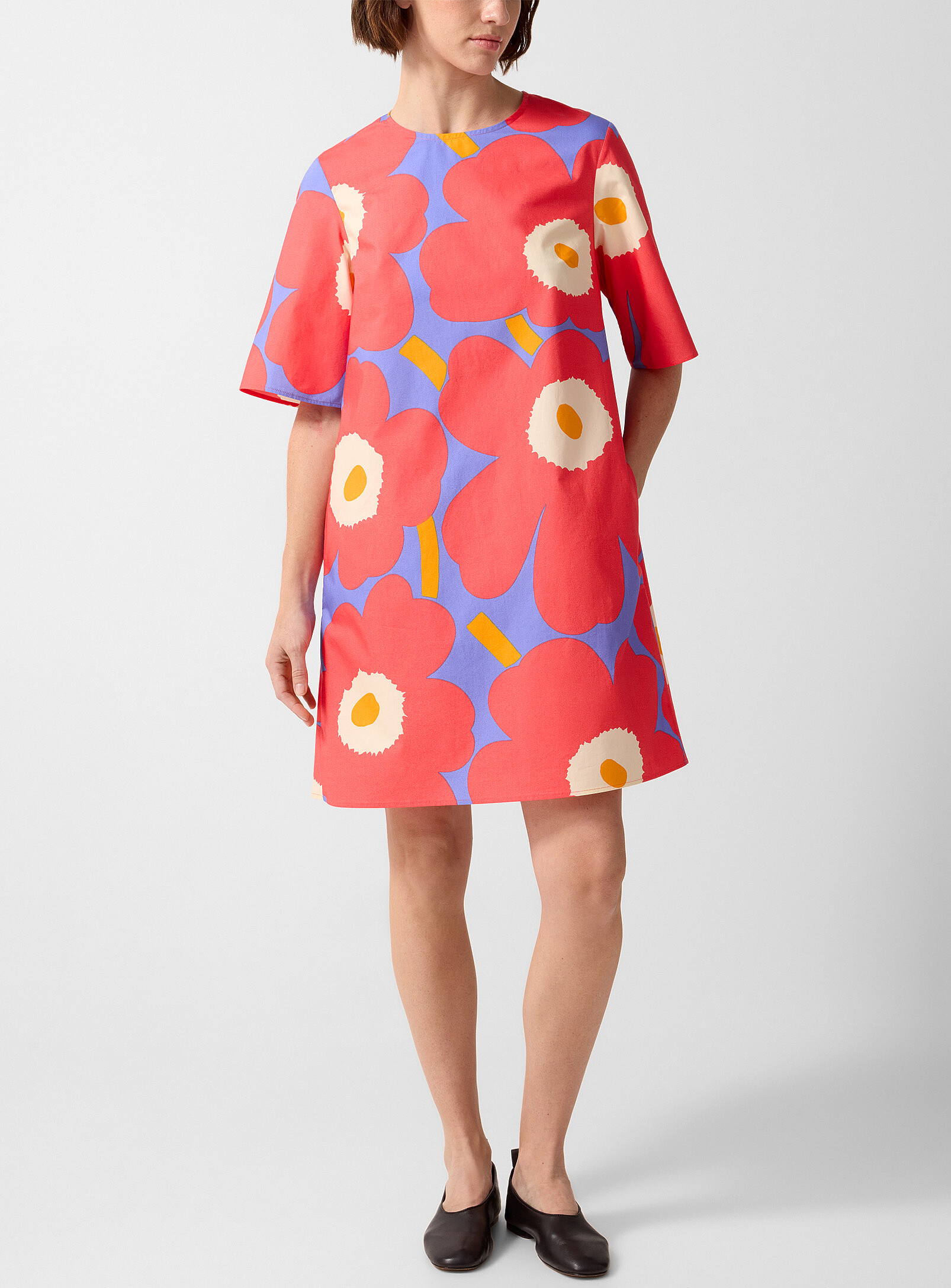 Kukkiva Unikko poplin dress