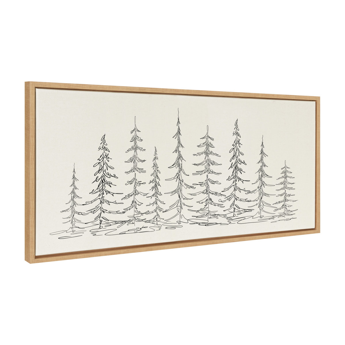 " Minimalist Evergreen Trees Sketch " by The Creative Bunch Studio
