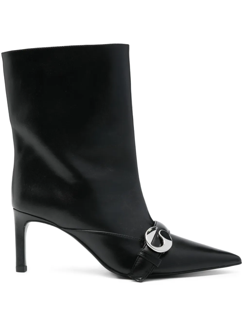 70mm buckle-fastening pointed-toe boots