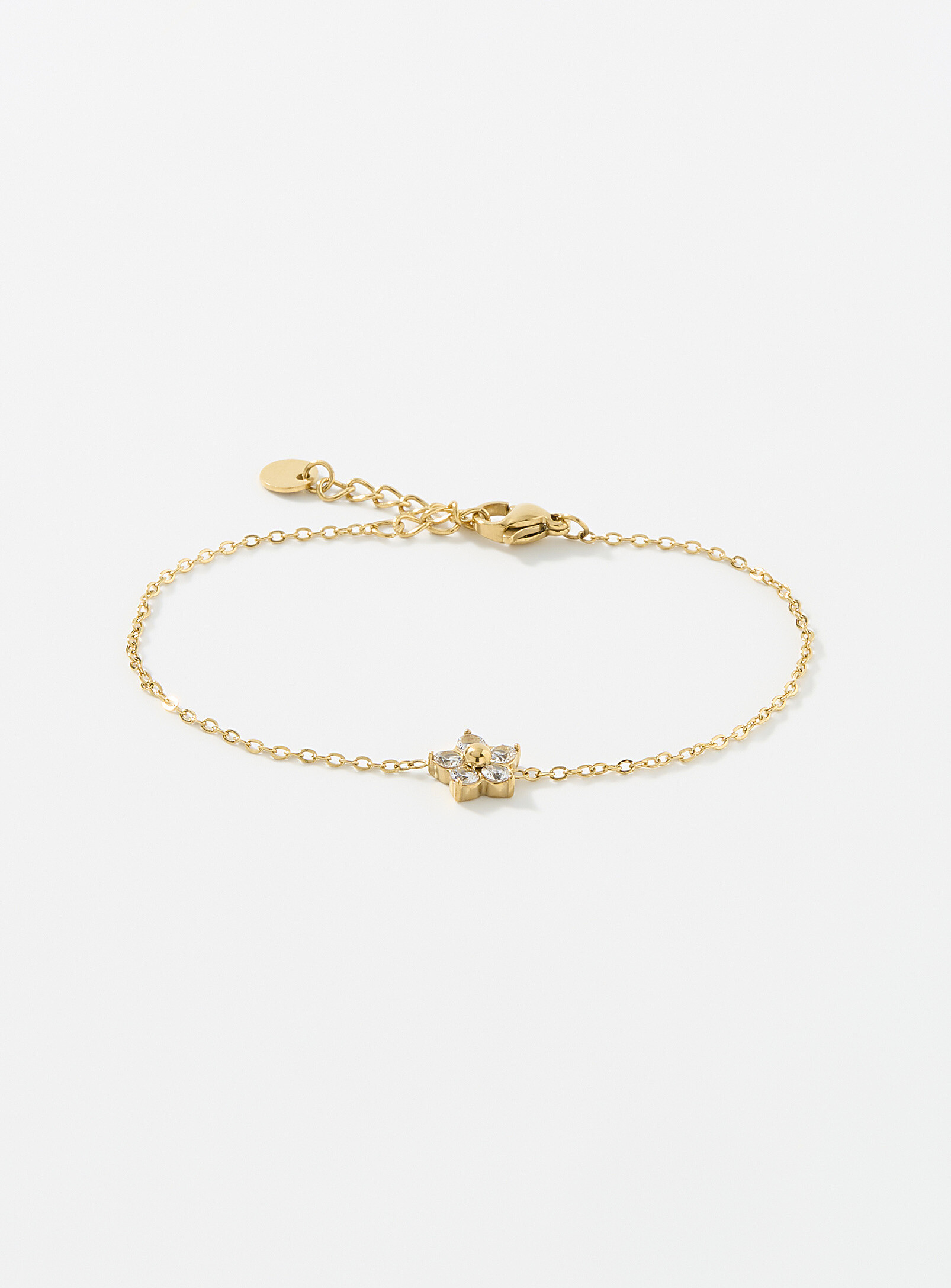 Crystal flower bracelet