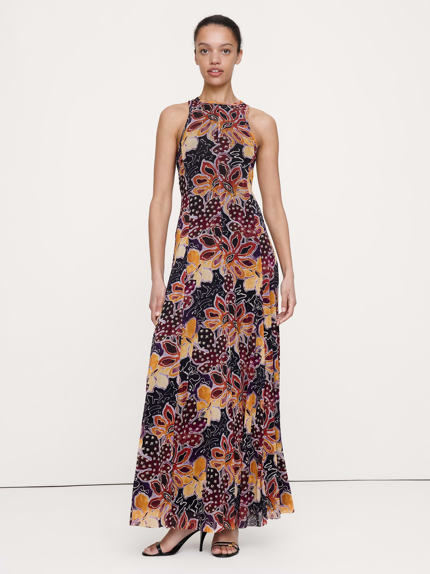 Mesh Tank Maxi Dress