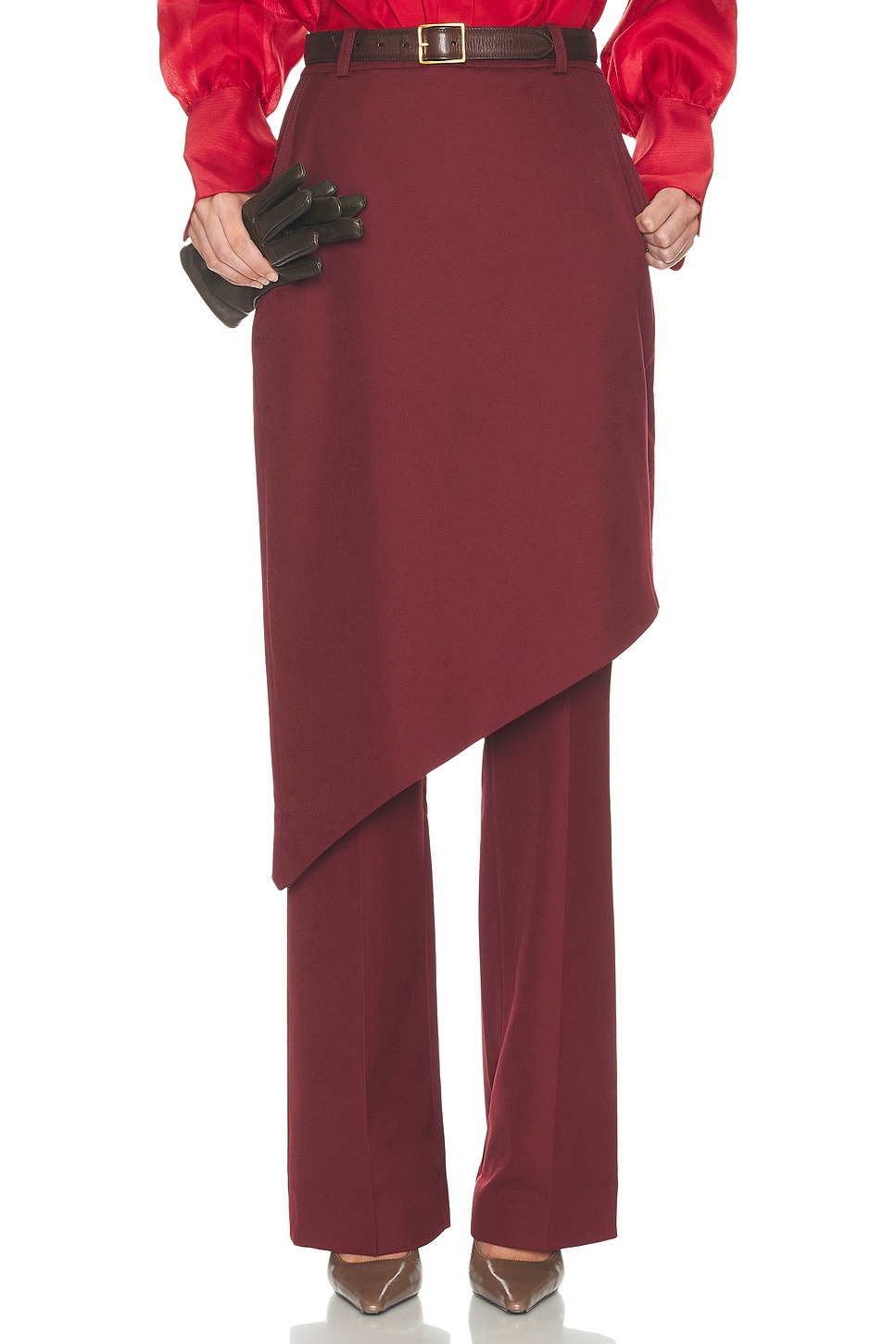 Trouser With Attached Skirt