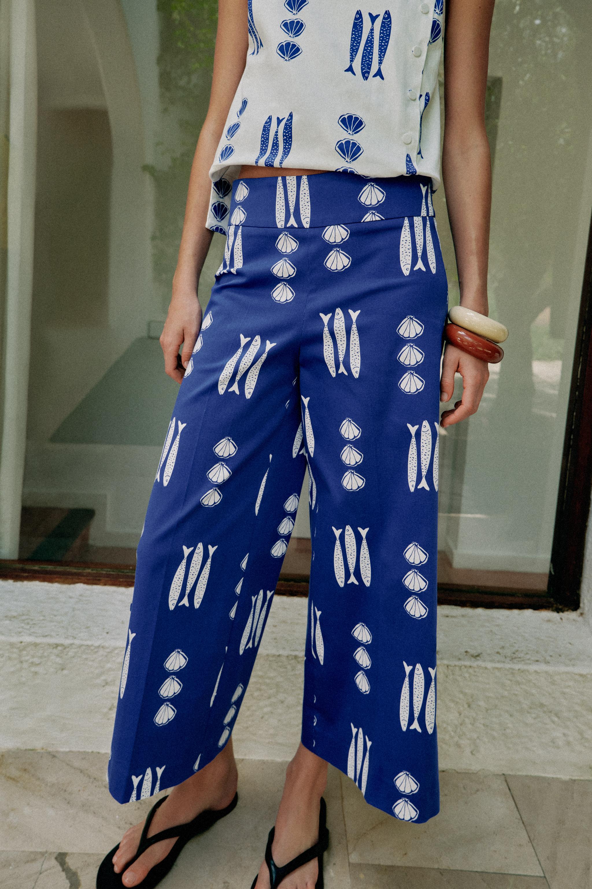 PRINTED TIE CULOTTES