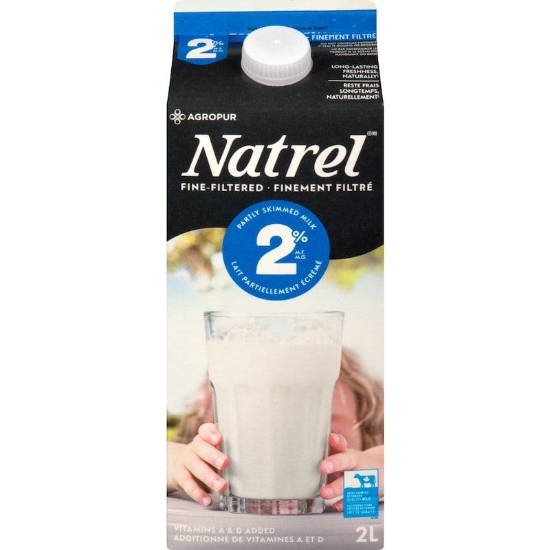Lait finement filtré 2 %