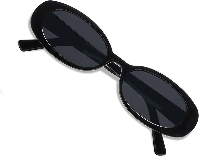 Polarized Retro Oval Sunglasses