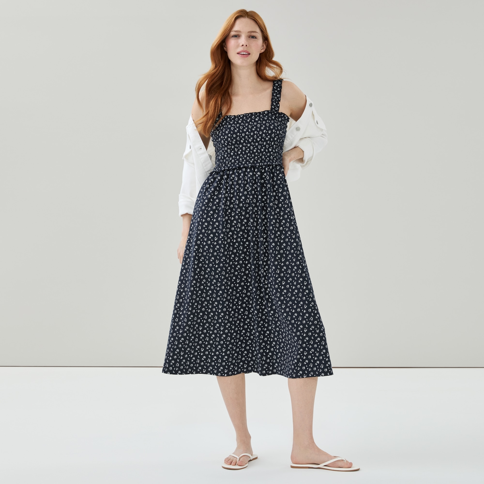 Smocked Tank Midi Dress